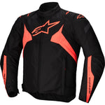 Alpinestars T-Jaws V4 WP Motorcycle Jacket - Black Red Fluo