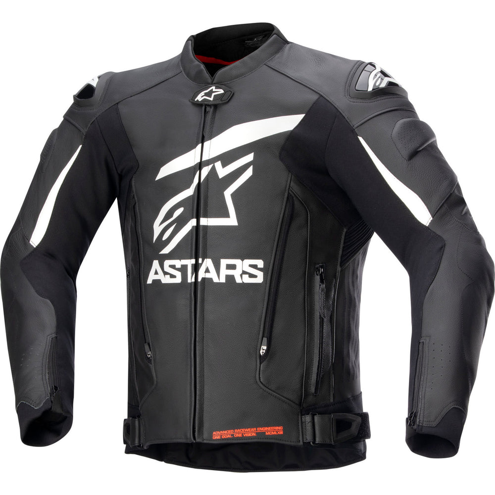 Alpinestars GP Plus V4 Leather Motorcycle Jacket - Black White