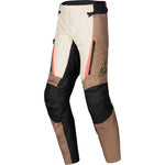 Alpinestars ST-1 WP Motorcycle Trousers - Dark Khaki Sand Black Red Fluo