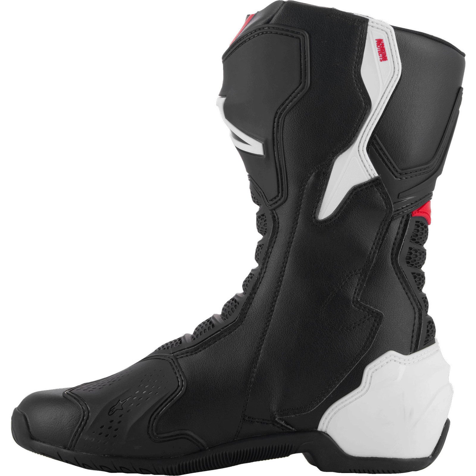 Alpinestars SMX-6 レーシングブーツ ホワイト/レッド/ブラック Alpinestars SMX-6 V3 Motorcycle Boots - Black White Red Graphic