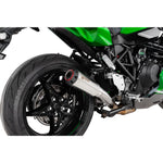 Scorpion Red Power Stainless Steel Slip-On Exhaust For Kawasaki Ninja H2 SX 2022-2025