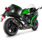 Scorpion Serket Parallel Carbon Fibre Slip-On Exhaust for Kawasaki Ninja H2 SX 2022 - 2024