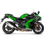 Scorpion Serket Parallel Stainless Steel Slip-On Exhaust For Kawasaki Ninja H2 SX 2022-2025