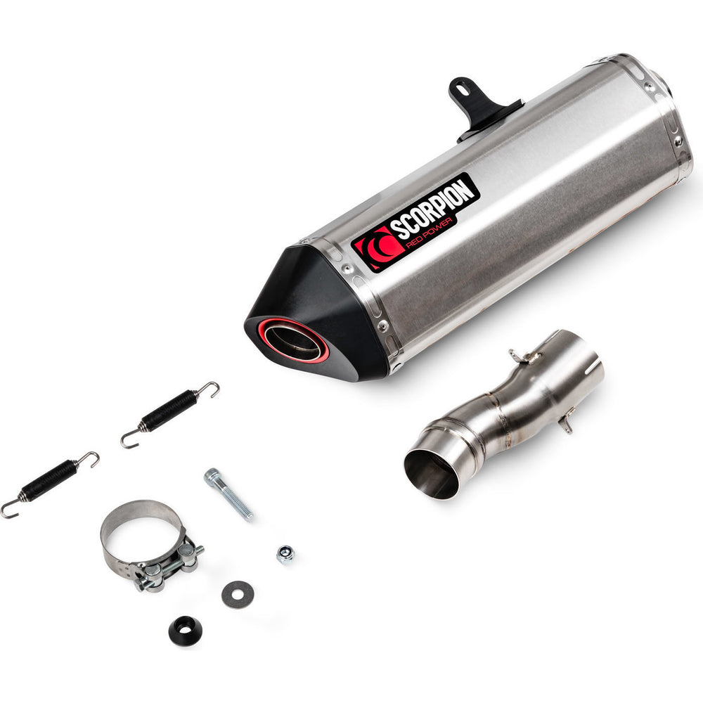 Scorpion Serket Parallel Stainless Steel Slip-On Exhaust For Kawasaki Ninja H2 SX 2022-2025
