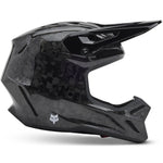 Fox Racing 2025 V3 RS MIPS Carbon Solid Motocross Helmet - Black
