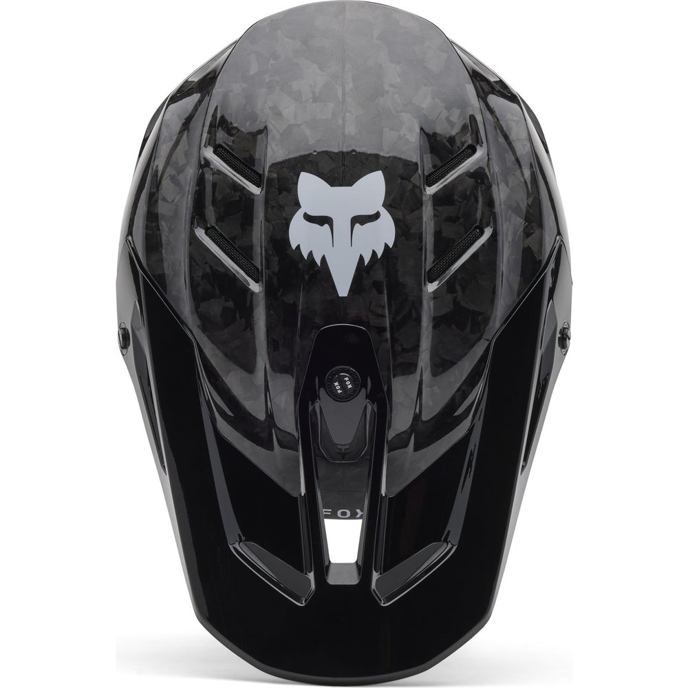 Fox Racing 2025 V3 RS MIPS Carbon Solid Motocross Helmet - Black