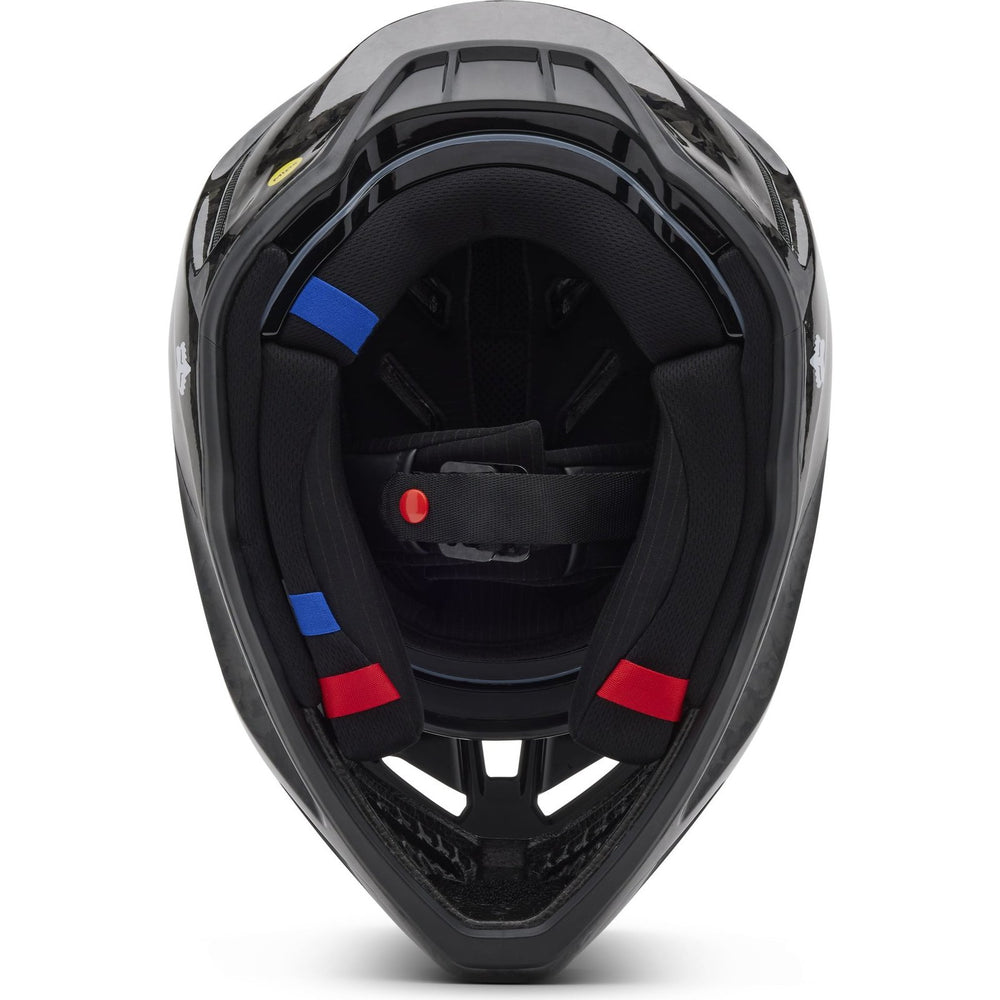 Fox Racing 2025 V3 RS MIPS Carbon Solid Motocross Helmet - Black