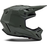 Fox Racing 2025 V3 RS MIPS Carbon Solid Motocross Helmet - Dark Stone