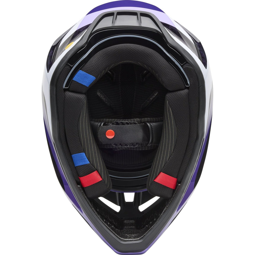 Fox Racing 2025 V3 RS MIPS Grid Motocross Helmet - Black Purple