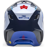 Fox Racing 2025 V3 MIPS Fade Motocross Helmet - White Blue