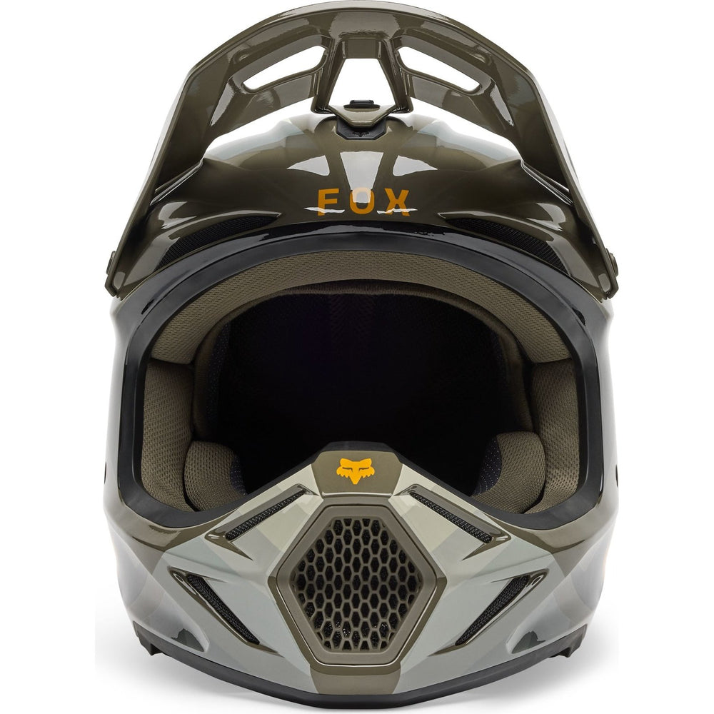 Fox Racing 2025 V3 MIPS Fade Motocross Helmet - Brown Black