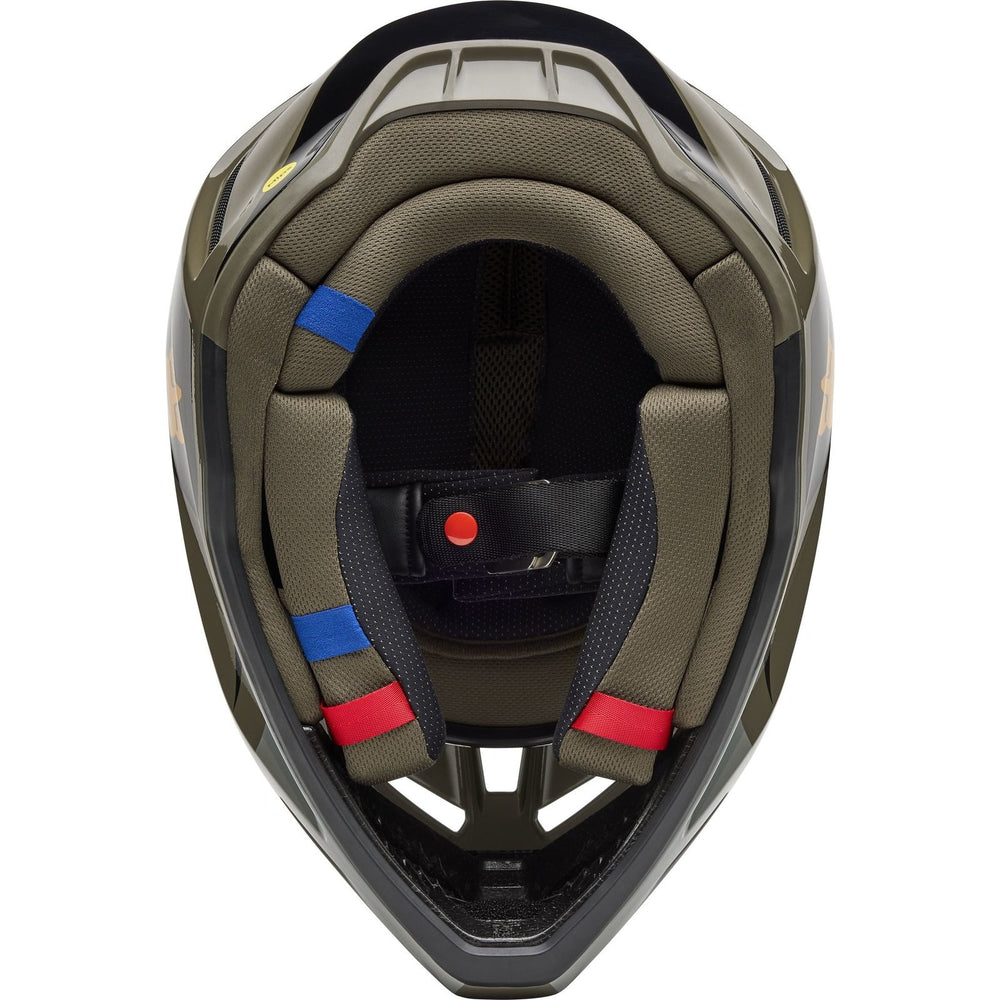 Fox Racing 2025 V3 MIPS Fade Motocross Helmet - Brown Black