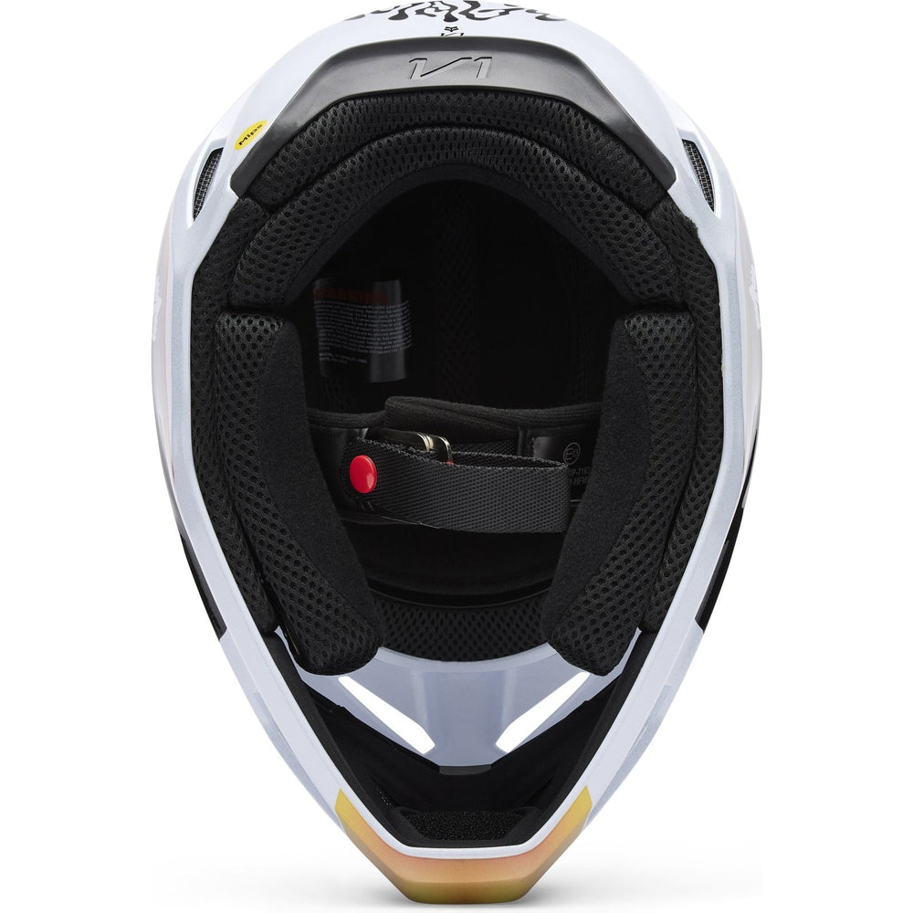 Fox Racing 2025 V1 MIPS Hello Future Motocross Helmet - White