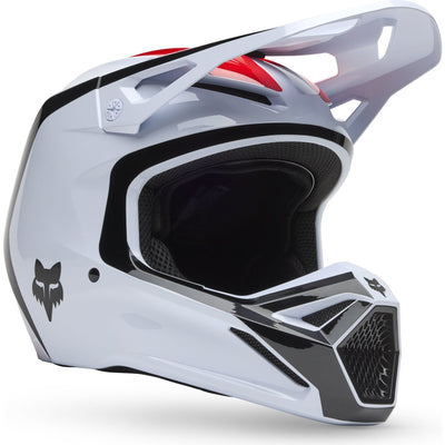 Fox Racing 2025 V1 MIPS Flow Motocross Helmet - White Red