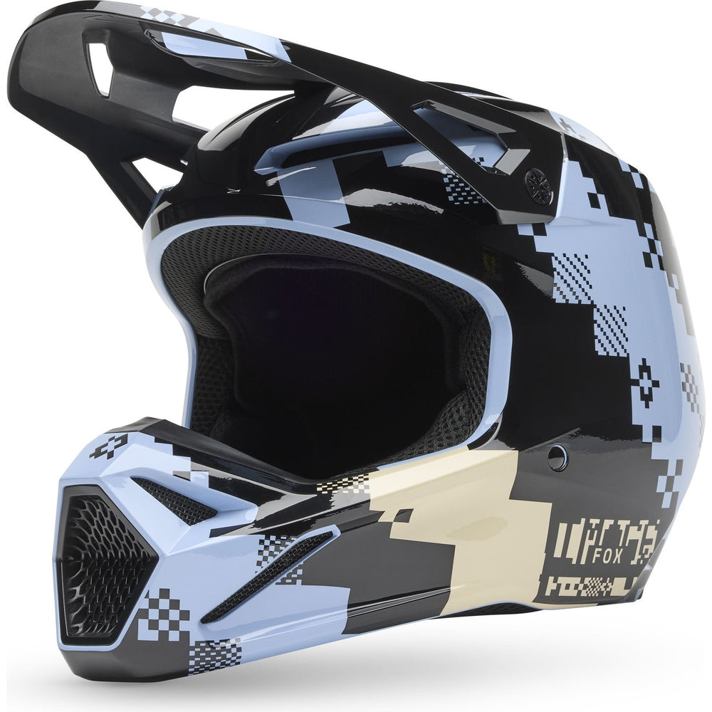 Fox Racing 2025 V1 MIPS Digi Image Motocross Helmet - Light Slate