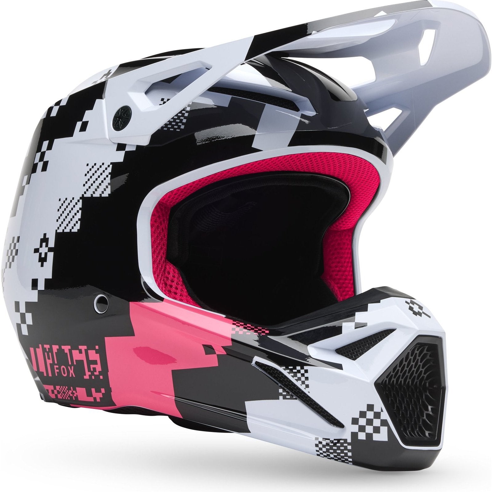 Fox Racing 2025 V1 MIPS Digi Image Motocross Helmet - Black Pink ...