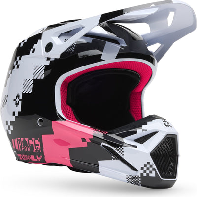Fox Racing 2025 V1 MIPS Digi Image Motocross Helmet - Black Pink