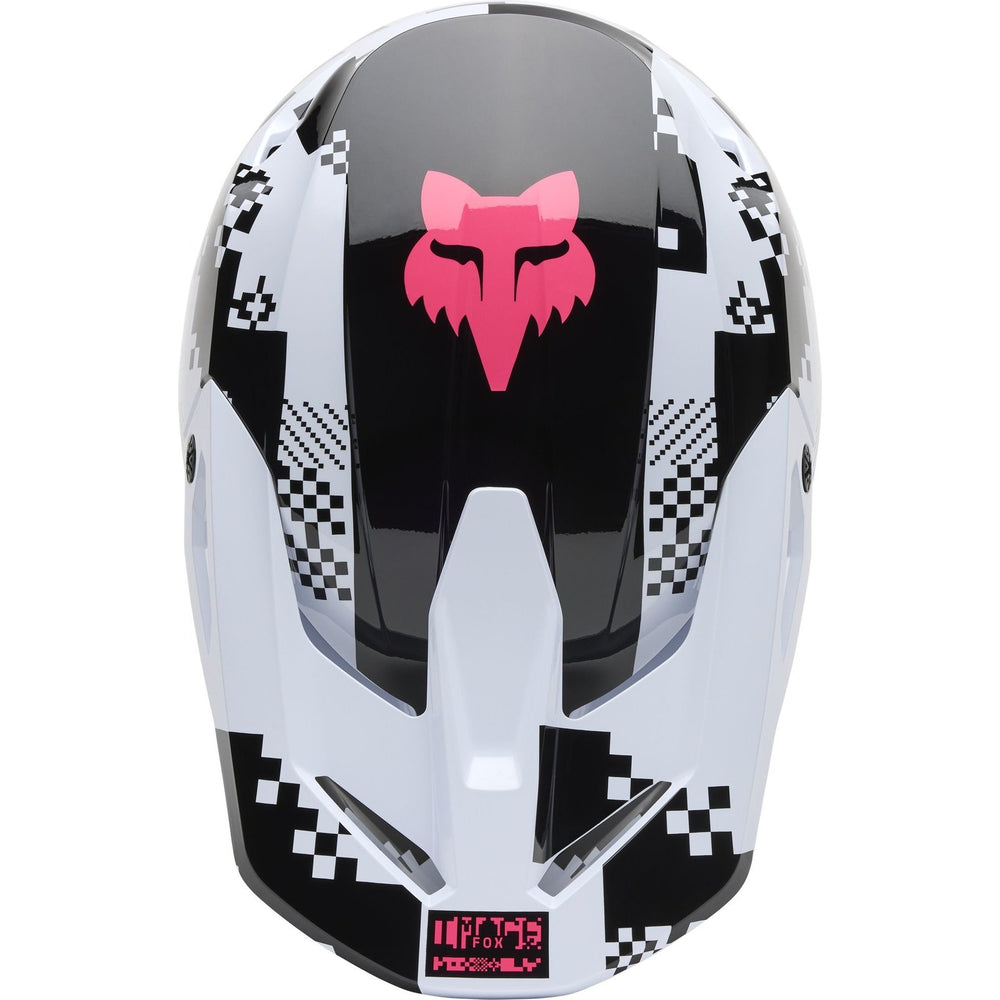 Fox Racing 2025 V1 MIPS Digi Image Motocross Helmet - Black Pink