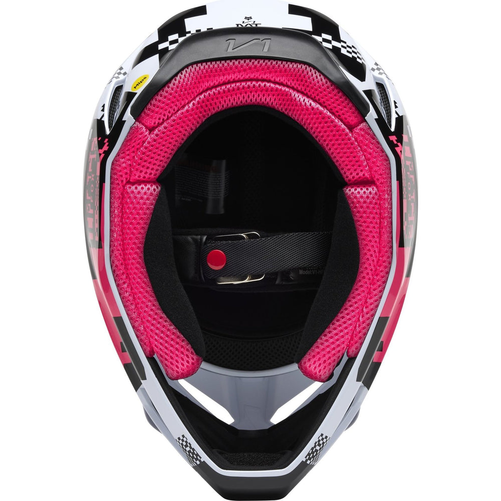 Fox Racing 2025 V1 MIPS Digi Image Motocross Helmet - Black Pink