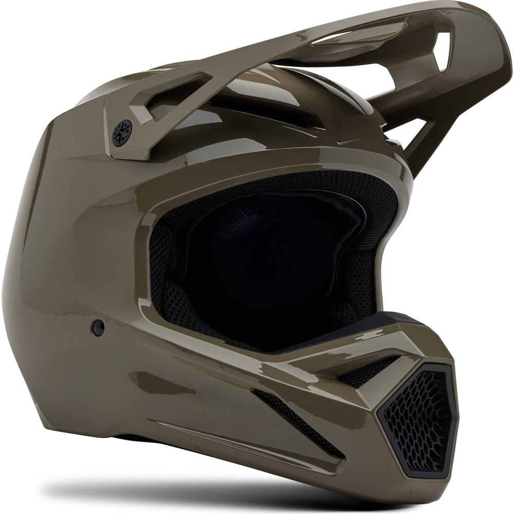 Fox Racing 2025 V1 MIPS Solid Motocross Helmet - Ash