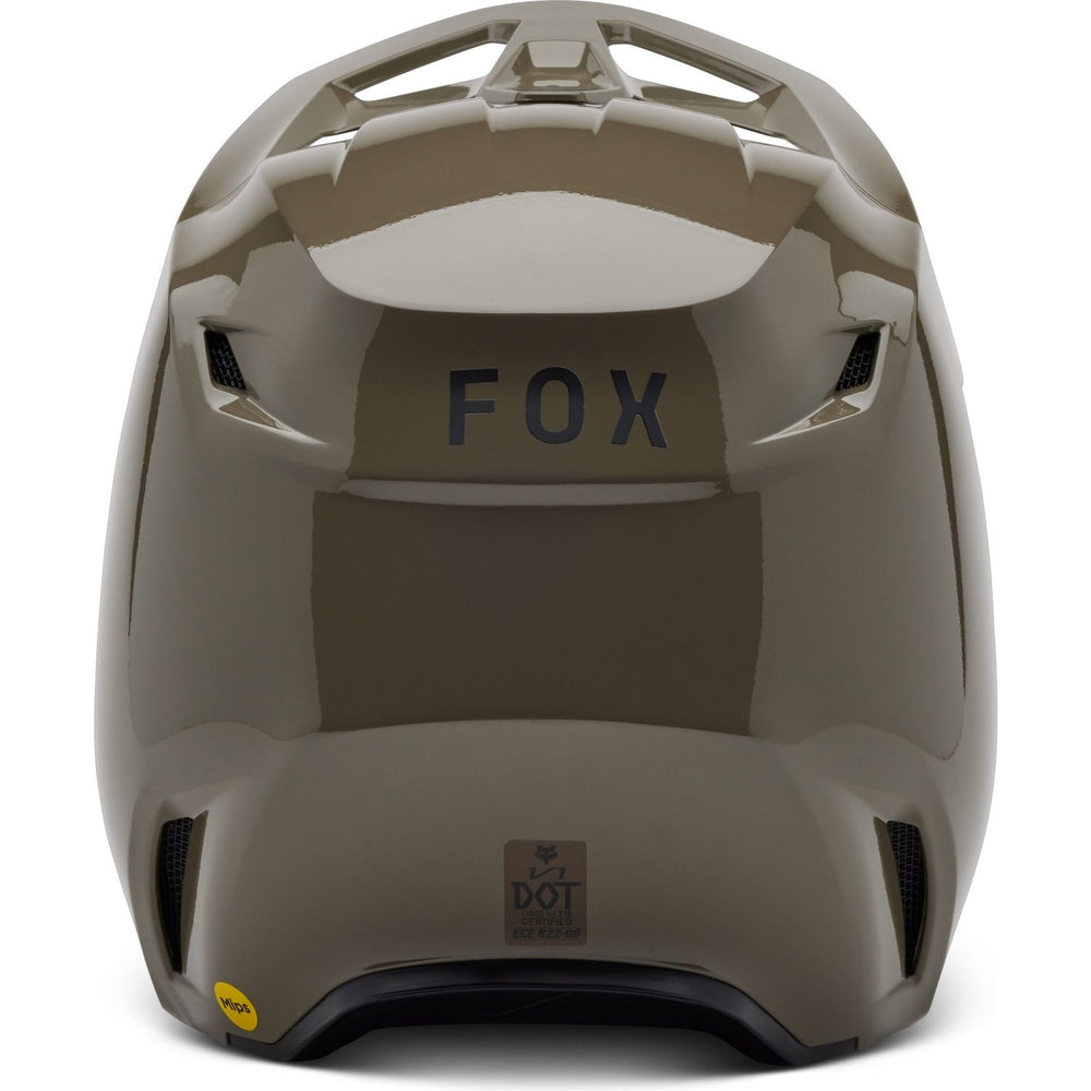 Fox Racing 2025 V1 MIPS Solid Motocross Helmet - Ash