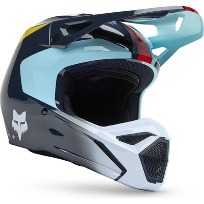 Fox Racing 2025 V1 MIPS Elevated Youth Motocross Helmet - Light Blue