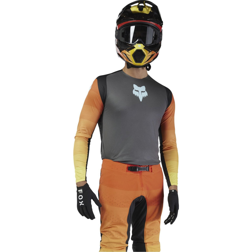 Fox Racing 2025 Flexair Grid Motocross Jersey - Black Orange
