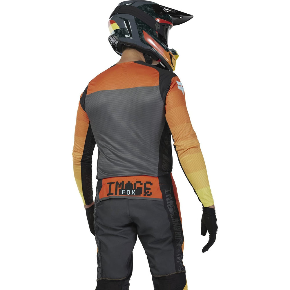 Fox Racing 2025 Flexair Grid Motocross Jersey - Black Orange