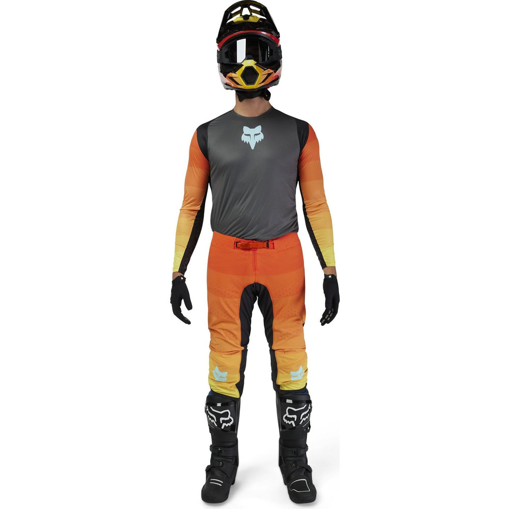 Fox Racing 2025 Flexair Grid Motocross Jersey - Black Orange