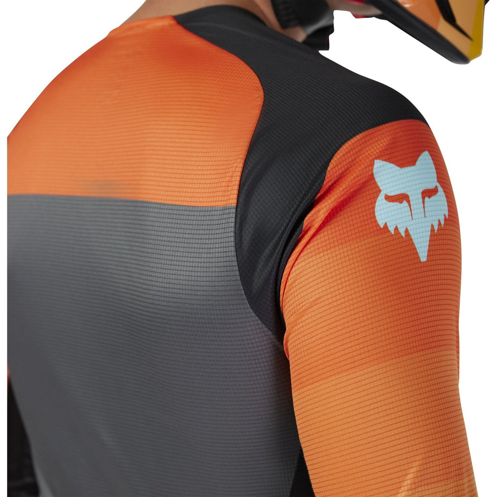 Fox Racing 2025 Flexair Grid Motocross Jersey - Black Orange
