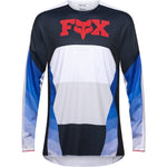Fox Racing 2025 360 Fade Motocross Jersey - White Blue