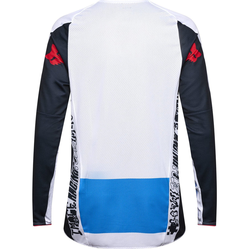 Fox Racing 2025 360 Fade Motocross Jersey - White Blue