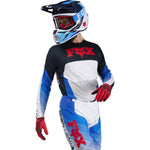 Fox Racing 2025 360 Fade Motocross Jersey - White Blue