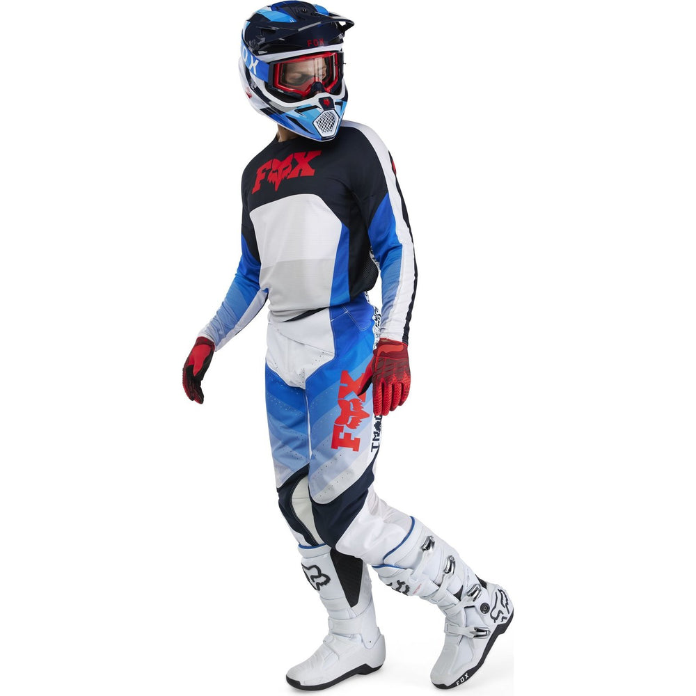 Fox Racing 2025 360 Fade Motocross Jersey - White Blue