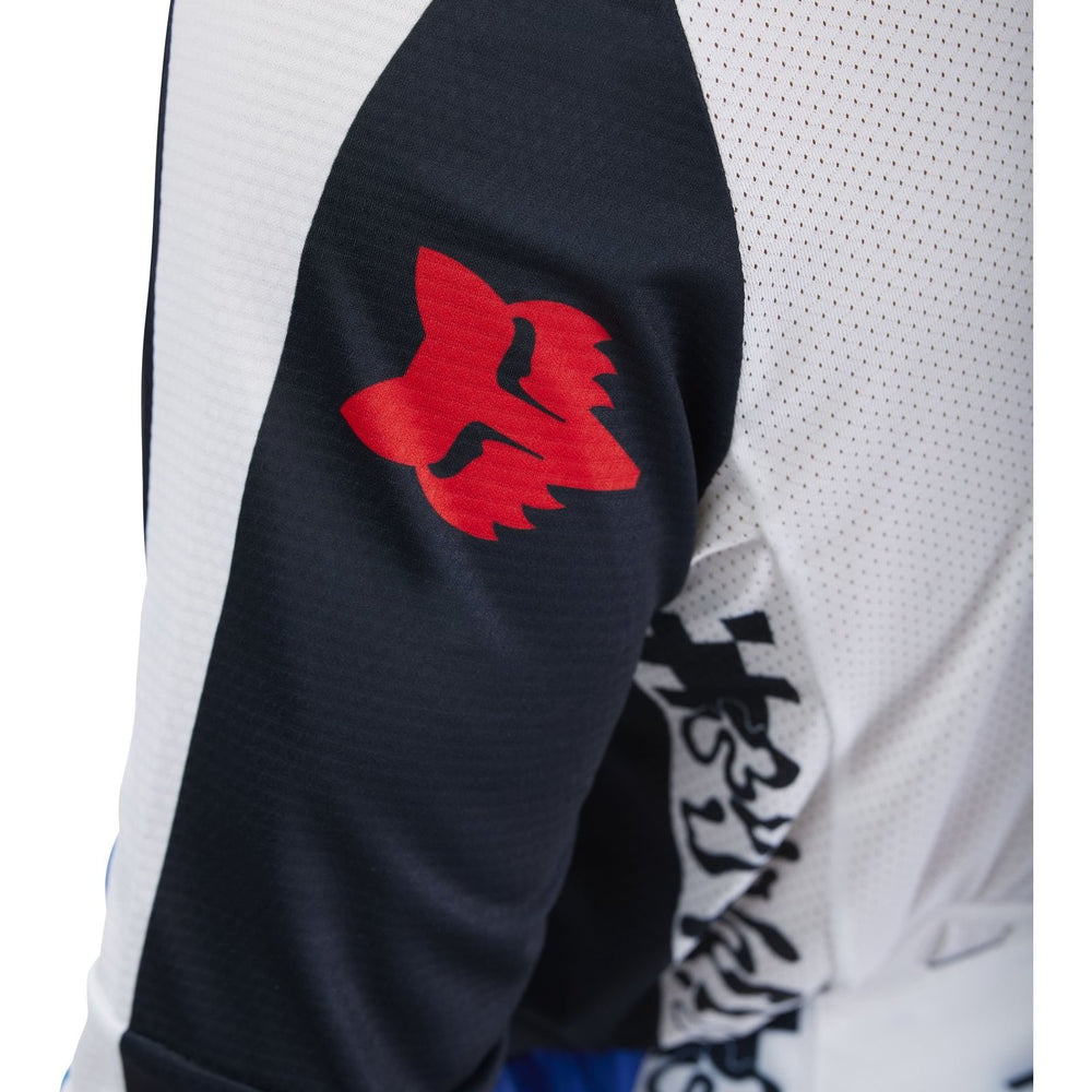 Fox Racing 2025 360 Fade Motocross Jersey - White Blue