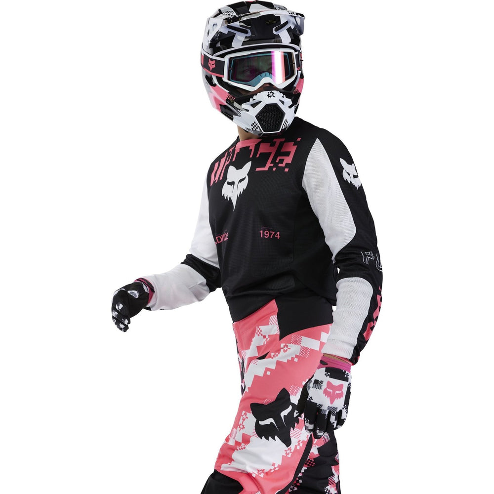 Fox Racing 2025 180 Digi Image Motocross Jersey - Black Pink