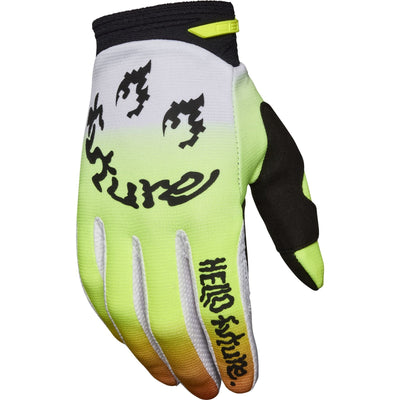 Fox Racing 2025 180 Hello Future Motocross Gloves - White Yellow