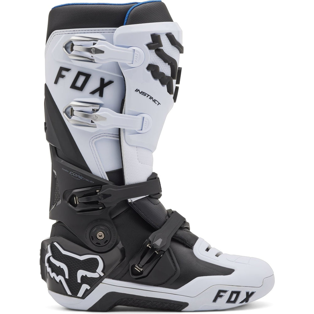 Fox Racing 2025 Instinct Motocross Boots - White Black