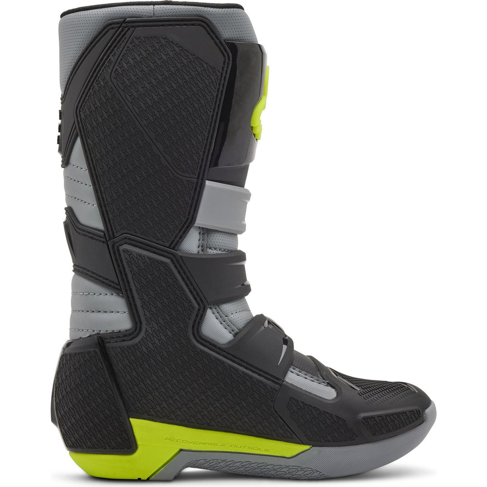 Fox Racing 2025 Comp Youth Motocross Boots - Grey Yellow