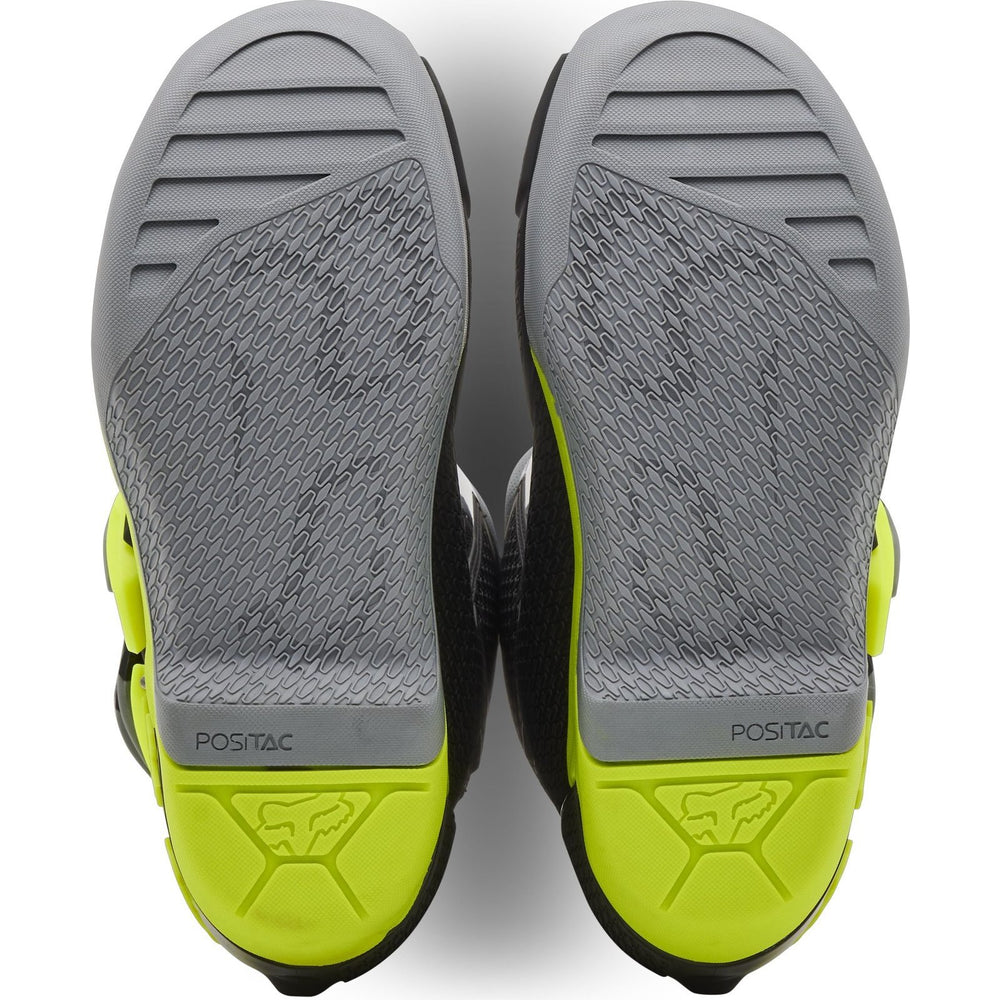 Fox Racing 2025 Comp Youth Motocross Boots - Grey Yellow