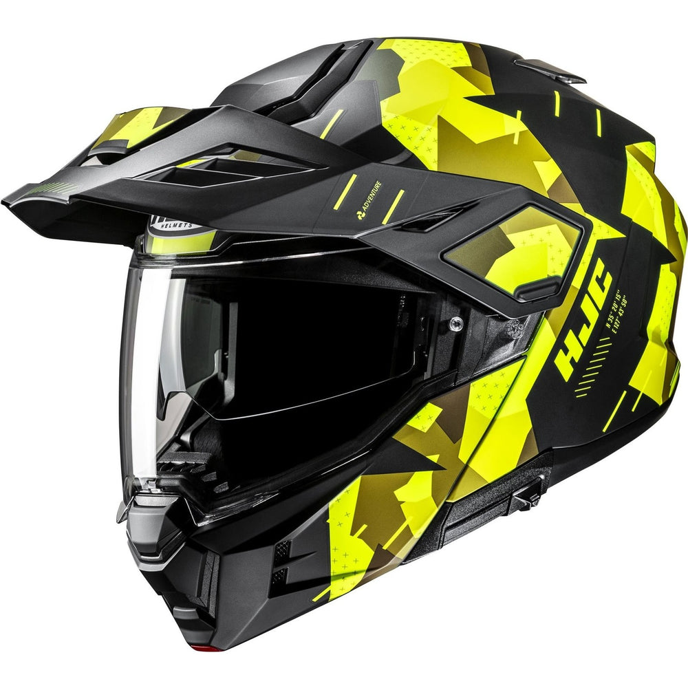 HJC i80 Roki Flip Front Adventure Motorcycle Helmet - Yellow