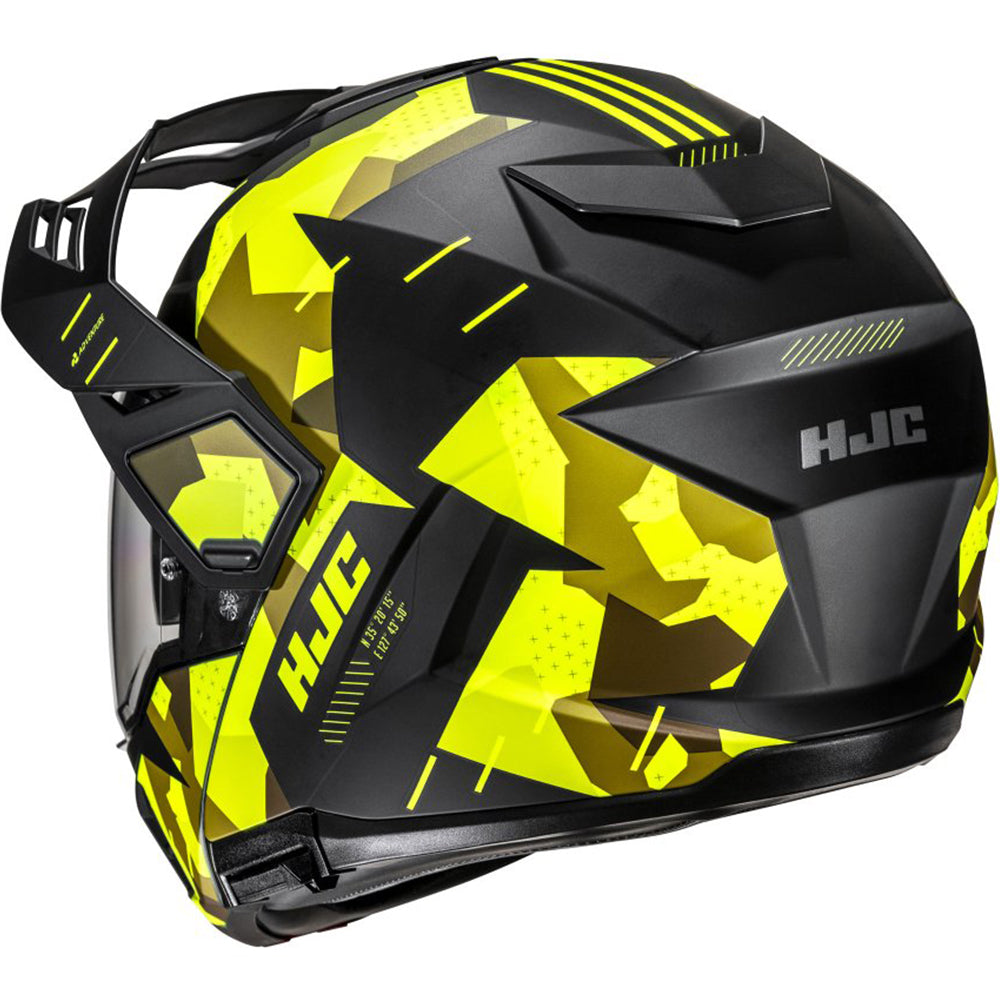 HJC i80 Roki Flip Front Adventure Motorcycle Helmet - Yellow