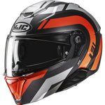 HJC i91 Arven Flip Front Motorcycle Helmet - Orange