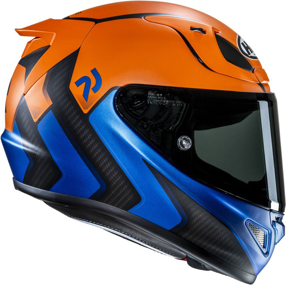 HJC RPHA 12 Kos Motorcycle Helmet - Blue Orange