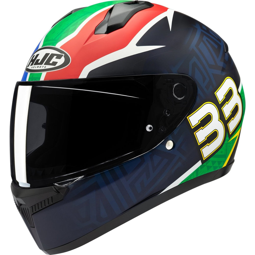 HJC C10 Brad Binder Replica Motorcycle Helmet - Red White Blue