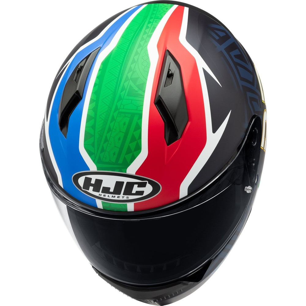 HJC C10 Brad Binder Replica Motorcycle Helmet - Red White Blue