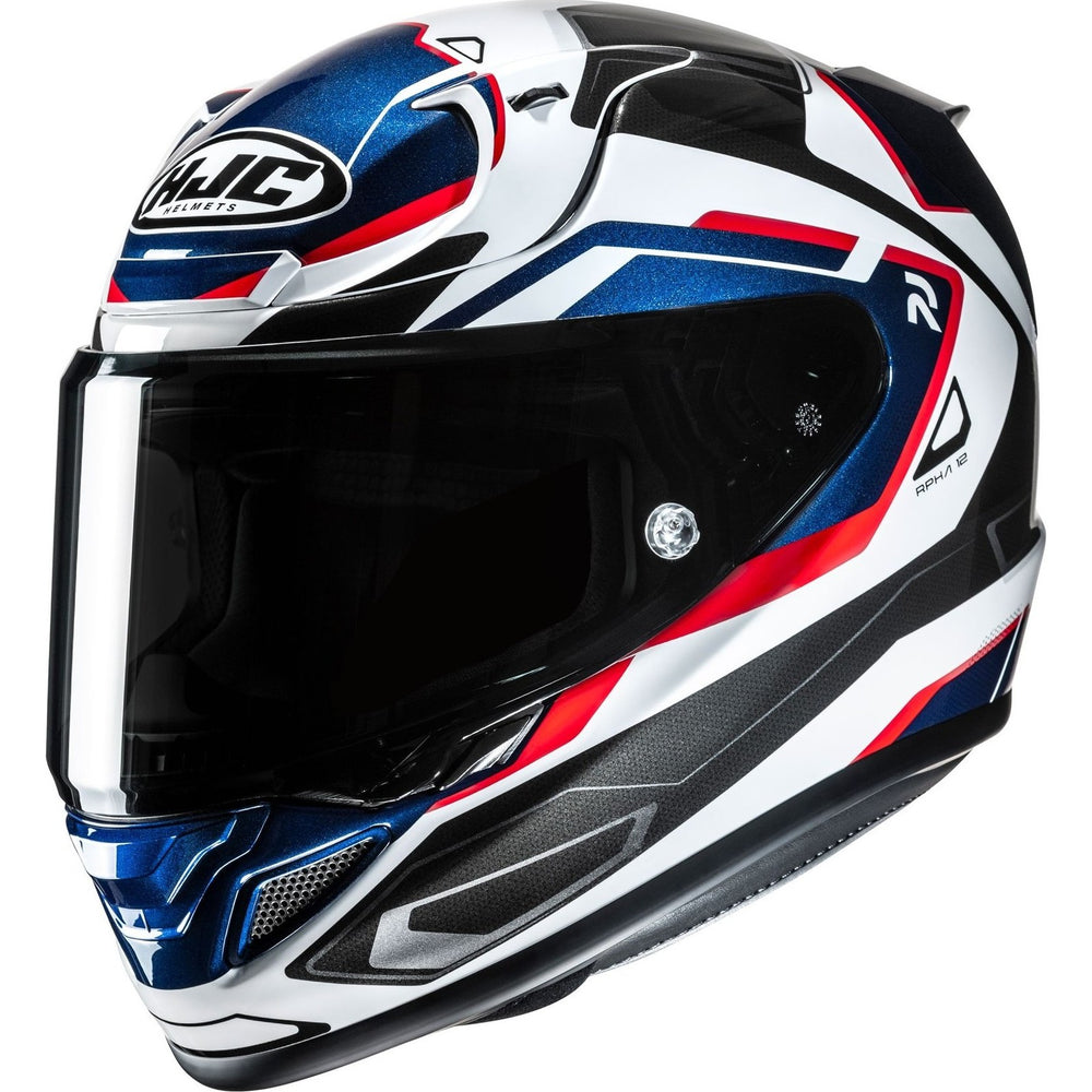 HJC RPHA 12 Brels Motorcycle Helmet - White Red Blue