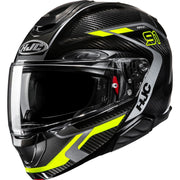 HJC RPHA 91 Carbon Lagos Flip Front Motorcycle Helmet - Yellow