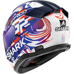 Shark Skwal i3 Replica Zarco GP de France Motorcycle Helmet - White Purple Blue