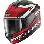 Shark D-Skwal 3 Firstlap Motorcycle Helmet - Matt Black Red Green